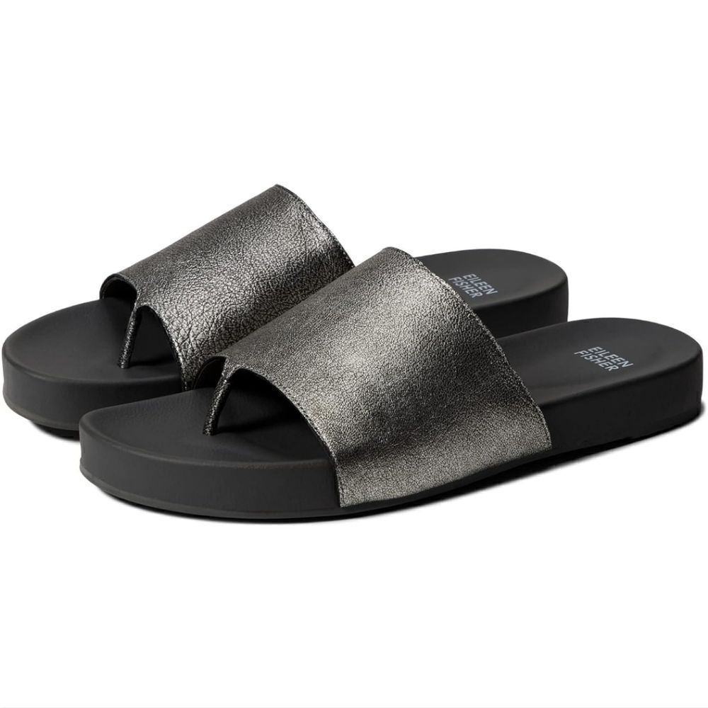 Eileen Fisher Sandal 8 1/2 Quiet Luxury Coastal Grandma Minimalist Preppy